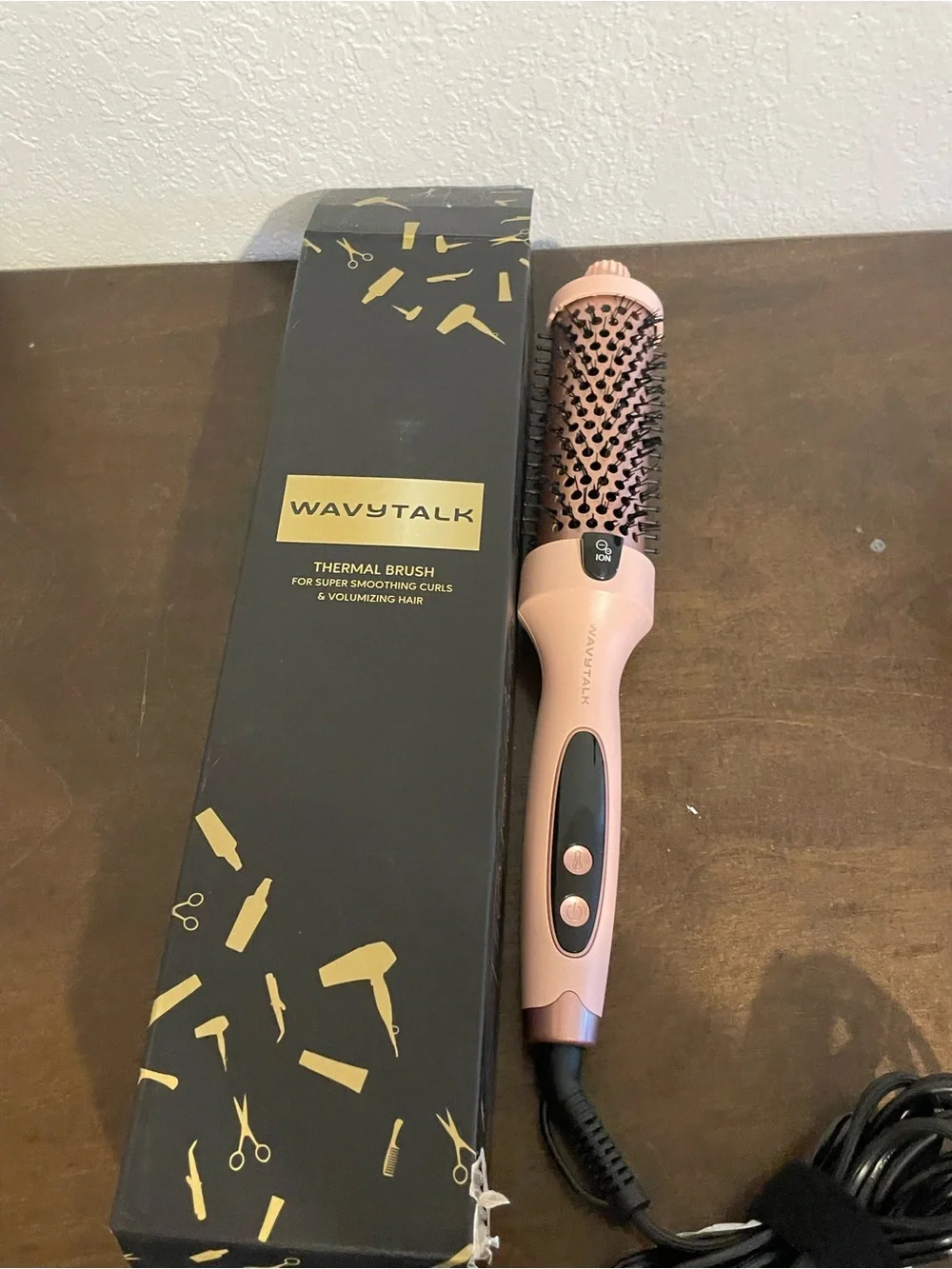 WAVYTALK Pink Thermal Round Brush - Volumizing Hot Air Brush